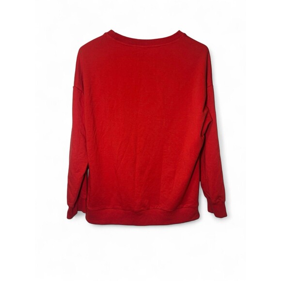 Sleigh Girl Sleigh Red Christmas Pullover Sweatshirt Size L Funny‎ Retro Holiday - Picture 2 of 3